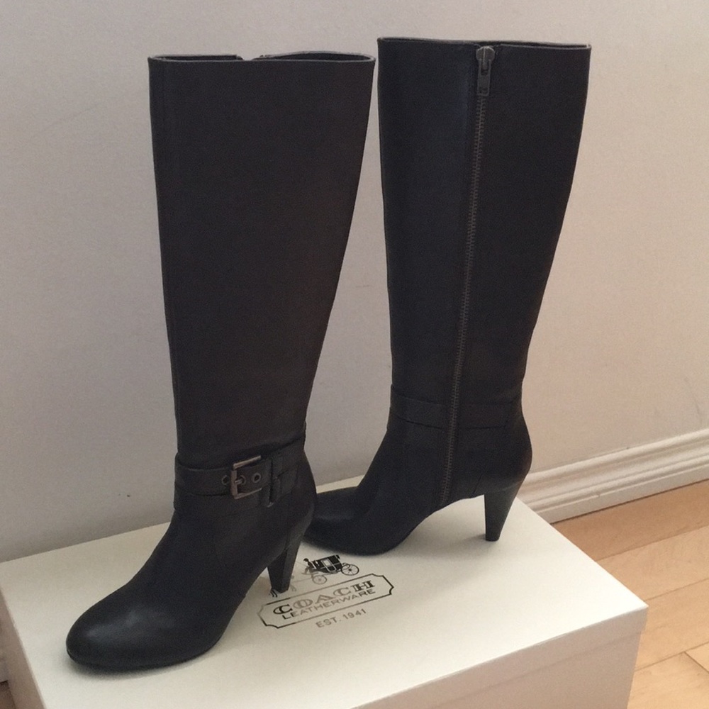 Coach Addie Semi-Matte Calf Boots
